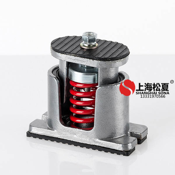 風機設備偏重安裝彈簧<a href='http://m.hongjun368.cn' target='_blank'><u>減震器</u></a>支點承重不均